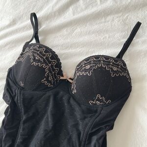 Intimissimi lingerie garter size 3, 34C, 36B black lace